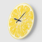 Fresh Lemon Round Wall Clock Grote Klok (Hoek)