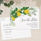 Fresh Lemon Save the Date Invitation Briefkaart