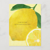 Fresh Lemon Simple Briefkaart (Voorkant)