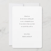 Fresh Lemon Wedding Love and Bedankt Kaart (Achterkant)