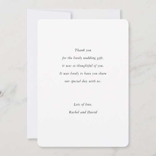 Fresh Lemon Wedding Love and Bedankt Kaart (Achterkant)