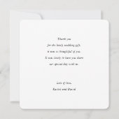 Fresh Lemon Wedding Love and Bedankt Kaart (Achterkant)