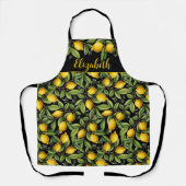 Fresh Lemons Custom Chef Name Schort (Voorkant)