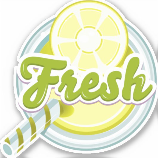 Fresh Lemons Sticker (Voorkant)