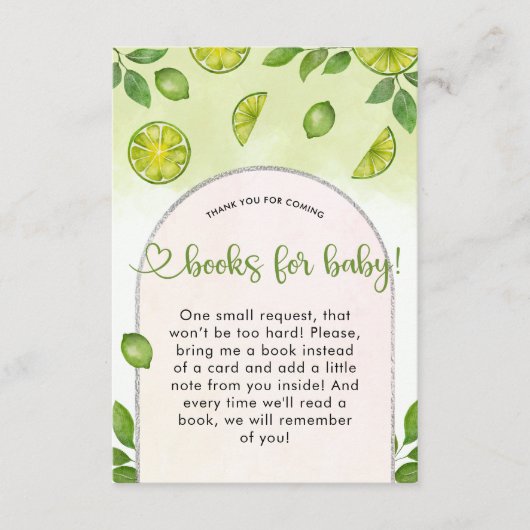 Fresh Limoen Citrus Gender Neutrale Boeken voor Ba Informatiekaartje (Voorkant)