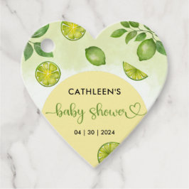 Fresh Limoen Citrus Genderneutraal Baby shower Bedankjes Labels