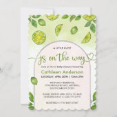 Fresh Limoen Citrus Genderneutraal Baby shower Kaart (Voorkant)