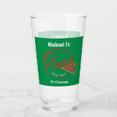 Fresh Made Pizza Pizzeria Beer Glass Glas (Voorkant)