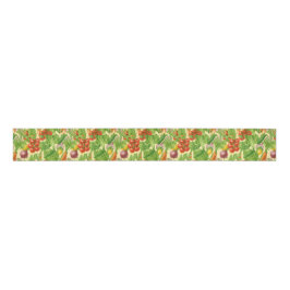 Fresh Market Veggie Ribbon — Soft Lemon Grosgrain Lint