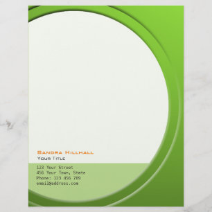 Fresh Metallic Geometric elke tekst en kleur Briefhoofd Ontwerp