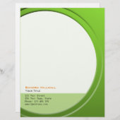 Fresh Metallic Geometric elke tekst en kleur Briefhoofd Ontwerp (Voorkant / Achterkant)