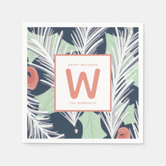 Fresh Mod Merry Holiday Party Servet (Voorkant)