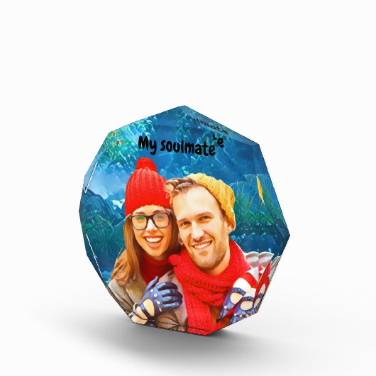 fresh modern personalized design red hearts fotoblokken (Rechts)