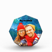 fresh modern personalized design red hearts fotoblokken (Voorkant)