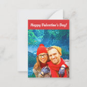 fresh modern personalized design red hearts notitiekaartje (Voorkant)