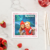 fresh modern personalized design red hearts servet (Insitu)