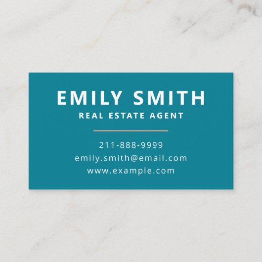 Fresh & Modern Real Estate Agent Realtor QR-code Visitekaartje (Voorkant)