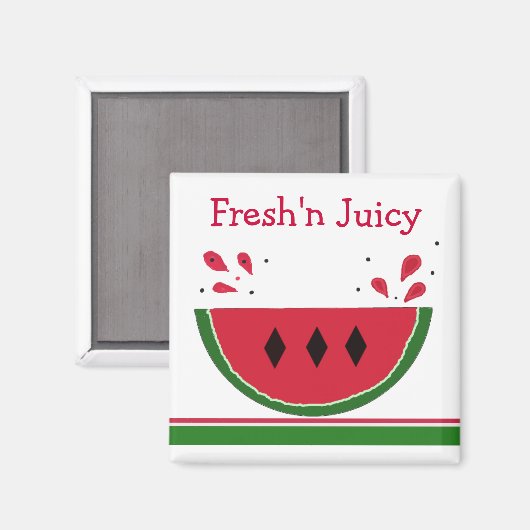 Fresh N' Juicy Watermelon Magneet (Voorkant / Achterkant)