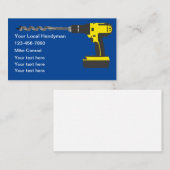 Fresh New Handyman Business Card Template Visitekaartje (Voorkant / Achterkant)