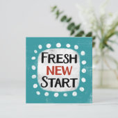 Fresh New Start Wenskaart Kaart (Staand voorkant)
