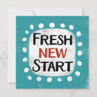 Fresh New Start Wenskaart