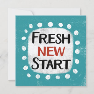 Fresh New Start Wenskaart Kaart