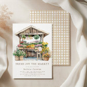 Fresh Off de markt Bloemen Vrijgezellenfeest Kaart