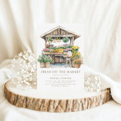 Fresh Off de markt Bloemen Vrijgezellenfeest Kaart