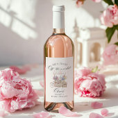 Fresh Off de markt Bloemenkar Vrijgezellenfeest Wijn Etiket