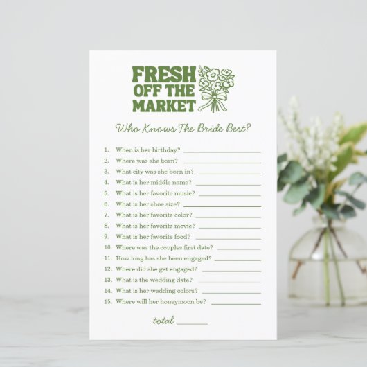 Fresh Off De Markt Groene Vrijgezellenfeest Spelle (Staand voorkant)