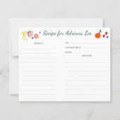 FRESH OFF MARKET CUSTOM Bridal Shower Recipe Card (Voorkant)