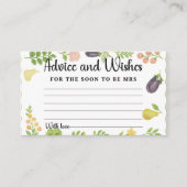 Fresh Off the Market Advies Kaart | Vrijgezellenfe (Voorkant)