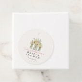 Fresh Off the Market Bloemige Pot Bruiloftsborrel  Bedankjes Labels (In situ)