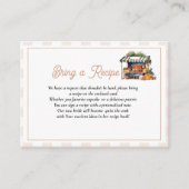 Fresh Off The Market Boek recept voor de bruid Informatiekaartje (Voorkant)