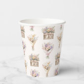 Fresh Off the Market Boeket Vrijgezellenfeest Papieren Bekers (Achterkant)