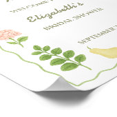 Fresh Off the Market Boerenmarkt Welkom teken Poster (Hoek)