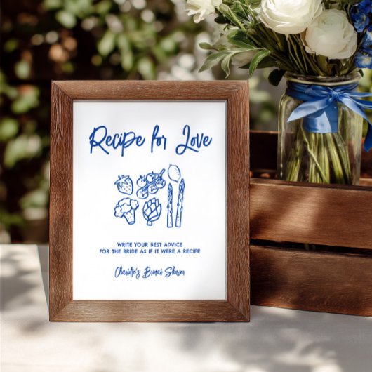 Fresh Off The Market Bridal Shower Advice Sign