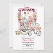 Fresh Off the Market Bridal Shower Floral Chic Inv Kaart (Voorkant)