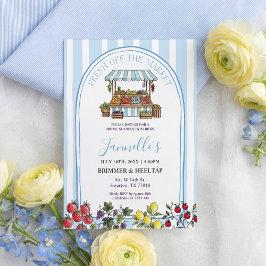 Fresh Off The Market Bridal Shower Invitation Kaart