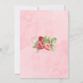 Fresh Off the Market Bridal Shower Strawberry Red Kaart (Achterkant)