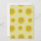 Fresh Off the Market Bridal Shower Sunflower Kaart (Achterkant)