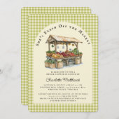 Fresh Off the Market Bridal Shower Uitnodiging (Voorkant / Achterkant)