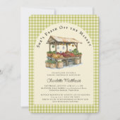 Fresh Off the Market Bridal Shower Uitnodiging (Voorkant)