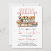 Fresh Off the Market Bridal Shower Uitnodiging (Voorkant)