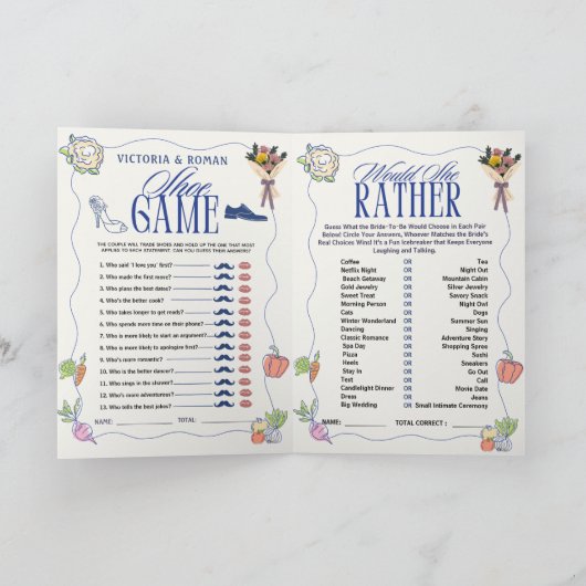 Fresh Off the Market Bridal Shower Wedding 4 Games (Binnen)