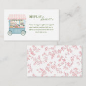 Fresh Off The Market Farmers Display Bridal Shower Informatiekaartje (Voorkant / Achterkant)