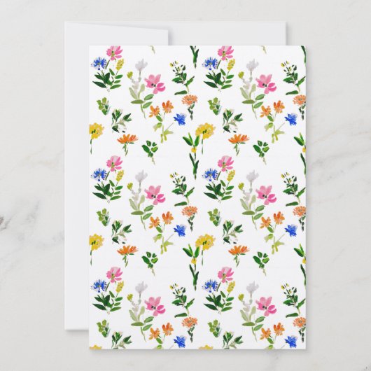 Fresh Off The Market Farmers Market Bridal Shower  Kaart (Achterkant)