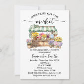 Fresh Off the Market Floral Bridal Shower Kaart (Voorkant)