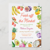 Fresh Off the Market Fruit Vrijgezellenfeest Kaart (Voorkant)