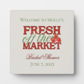 Fresh Off the Market - Gepersonaliseerde moderne b Fotoplaat (Voorkant)